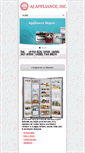 Mobile Screenshot of ajapplianceservice.com